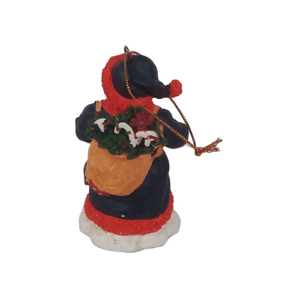 Vintage Collegiate Collectibles Auburn Tigers Santa W Wreath Ornament